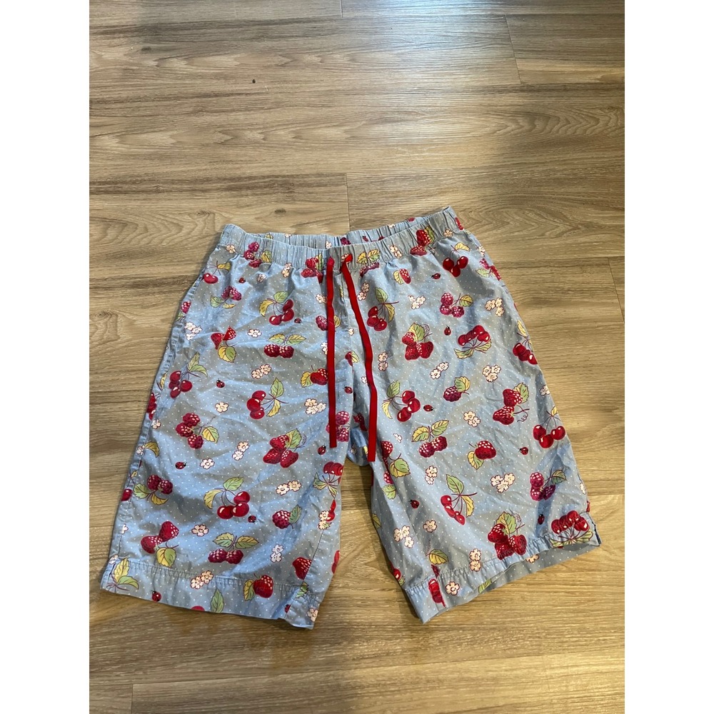 Nick & Nora Cherry Fruit Pajama Shorts Eccentric Eclectic Summer Cottage